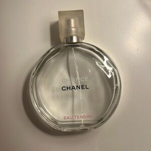 Chanel Chance Eau Tendre Fragrance EMPTY Bottle 3.4 oz